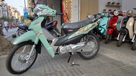 Xe máy Wave 50cc màu xanh ngọc